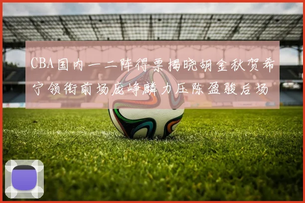 CBA国内一二阵得票揭晓胡金秋贺希宁领衔前场庞峥麟力压陈盈骏后场
