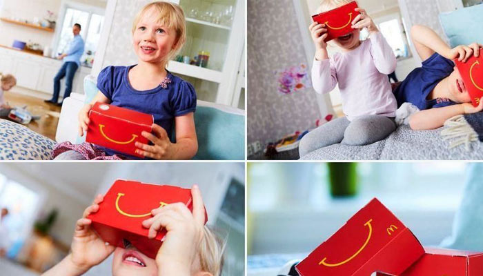 McDonalds Uses VR Happy Meal Boxes to Woo kids