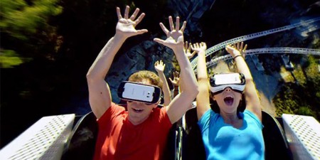 New Virtual Reality Attraction in Six Flags Theme Park