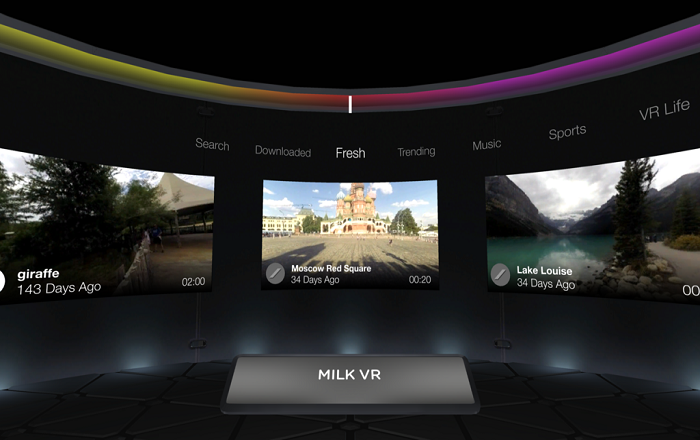 Samsung’s Milk VR lets you Watch VR content without a Headset