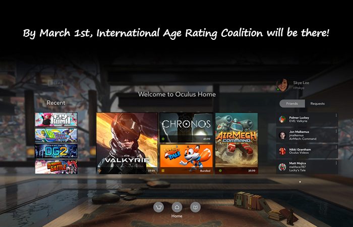 Titles In The Oculus Store Will Be Passed via The IARC Rating Process