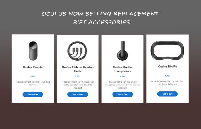 Get Replacement For Your Rift Accessories by Oculus